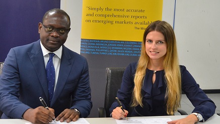 l-r: Ovie E. Ukiri, managing partner at Ajumogobia and Okeke and Izabela Kruk, OBG’s country director in Nigeria
